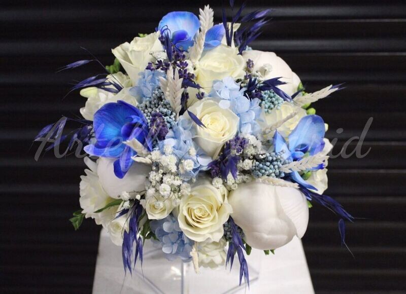 Ramo de novia azul