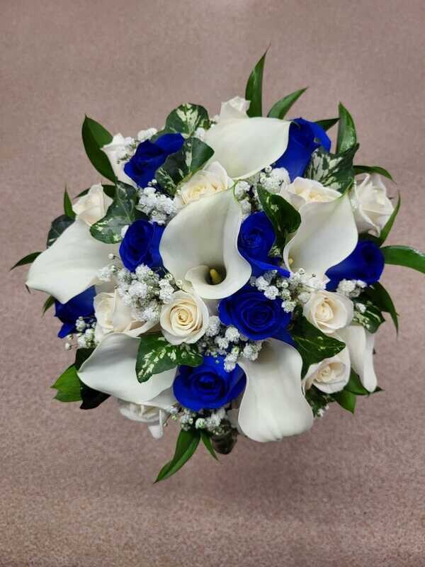 Ramo novia calas y rosas