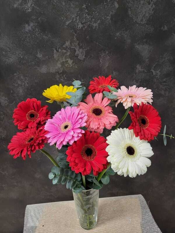 Ramo de 10 gerberas variadas