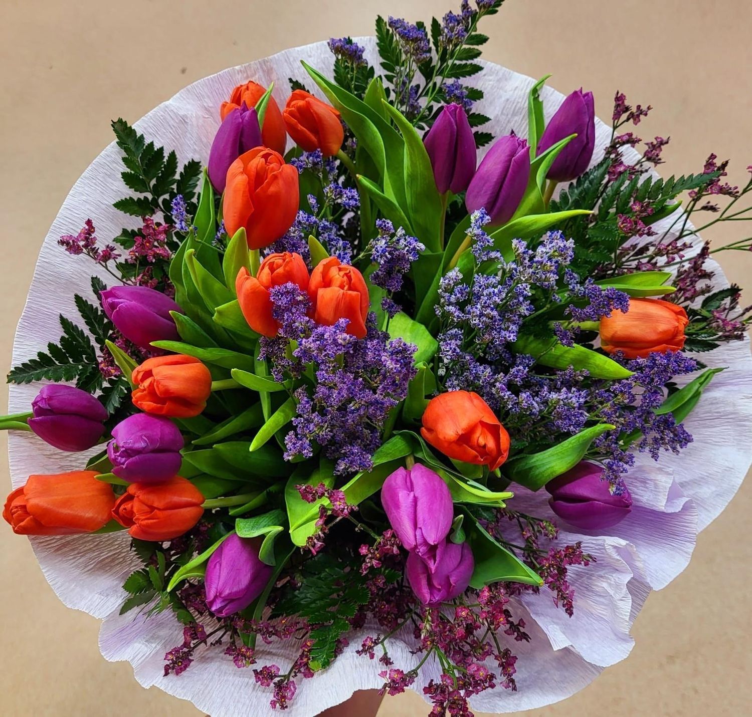 Tulipanes Variados 20 unidades con adornos adicionales