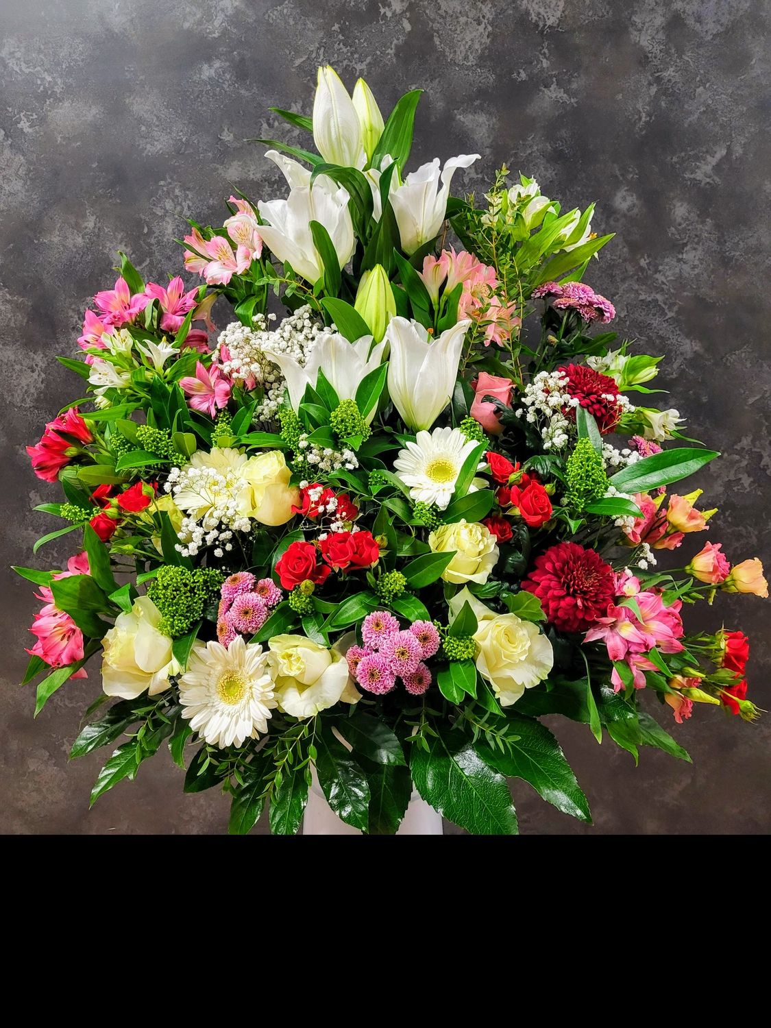 Centro de flores variados 