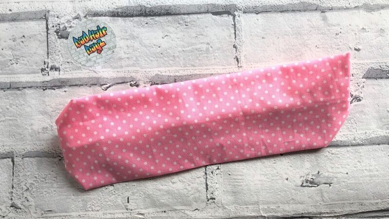 Drive Me Dotty! Bubblegum Deluxe Elasticated Headband