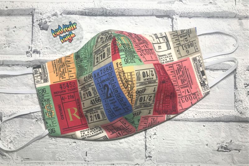 Ticket to Ride! Reversible Face Mask