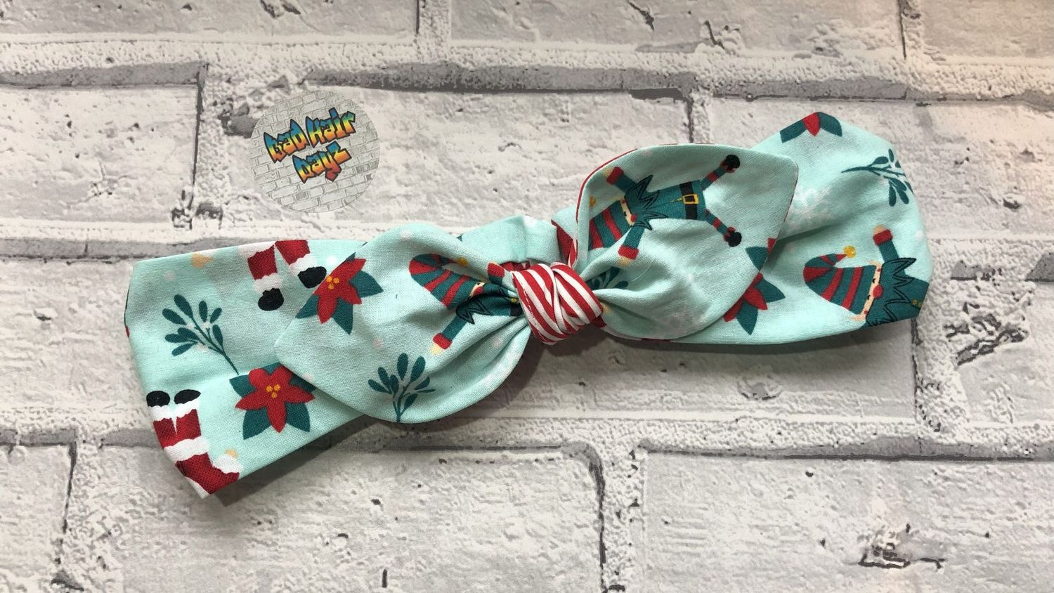 Santa's Workshop! Deluxe Elasticated Bow Headband