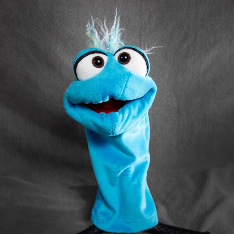 Puppe Wurmi - blau