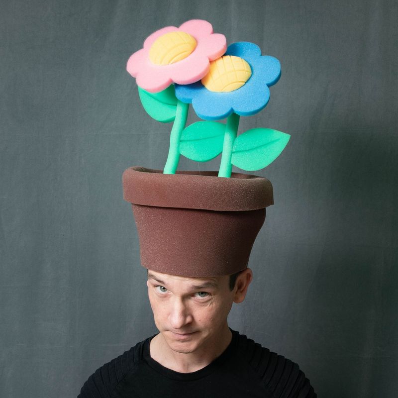 Schaumstoffhut Blumentopf