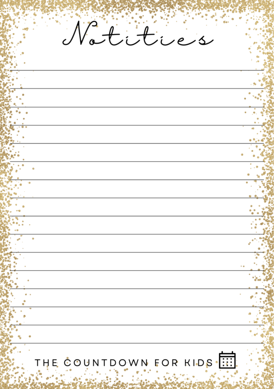 Notitieblokje Gold Confetti A5 formaat
