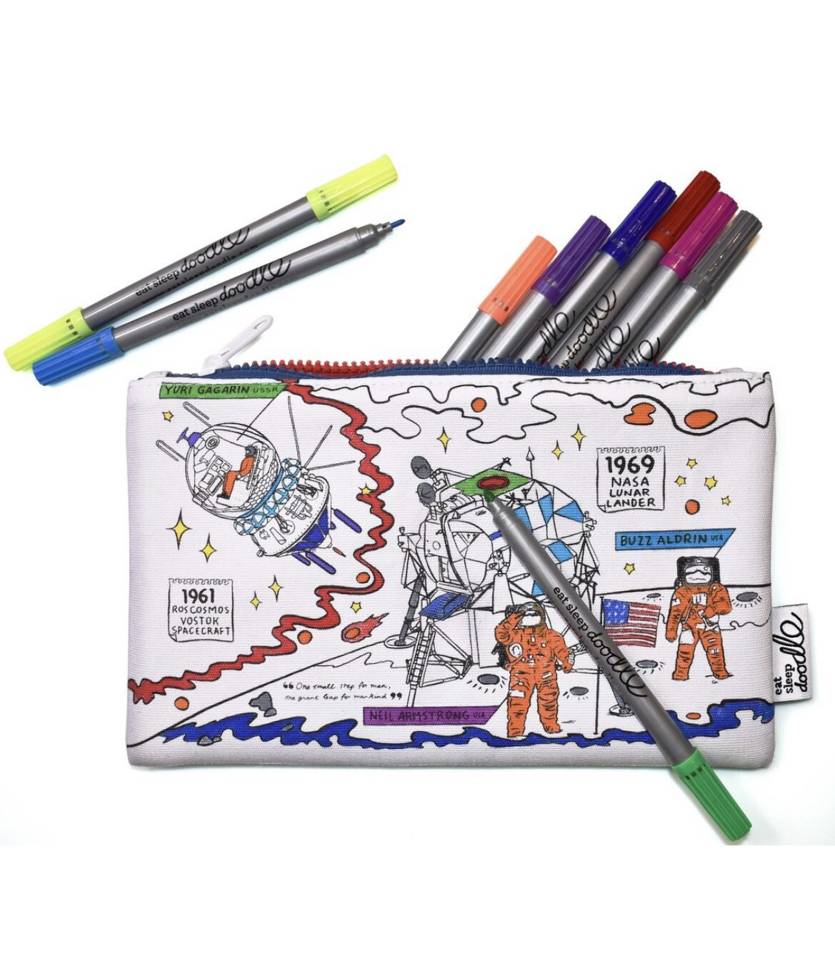 Etui Space Explorer incl. uitwasbare stiften