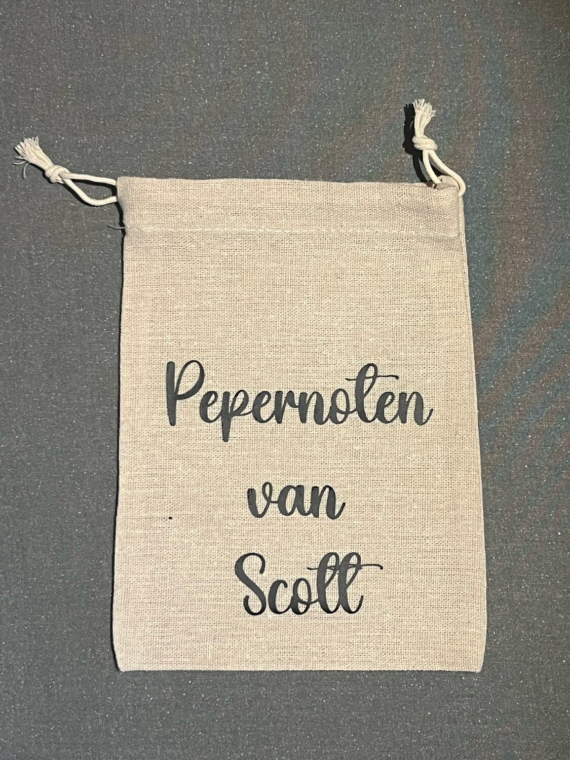 Pepernotenzakje met naam “klein”