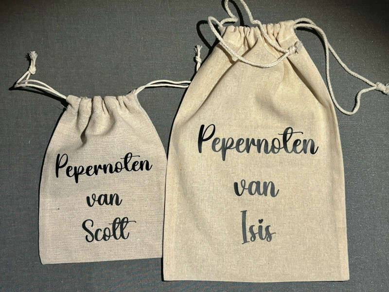 Pepernotenzakje met naam “groot”