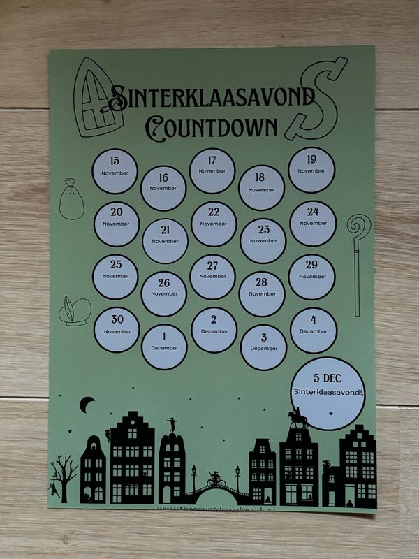 Aftelkalender Sinterklaasavond!