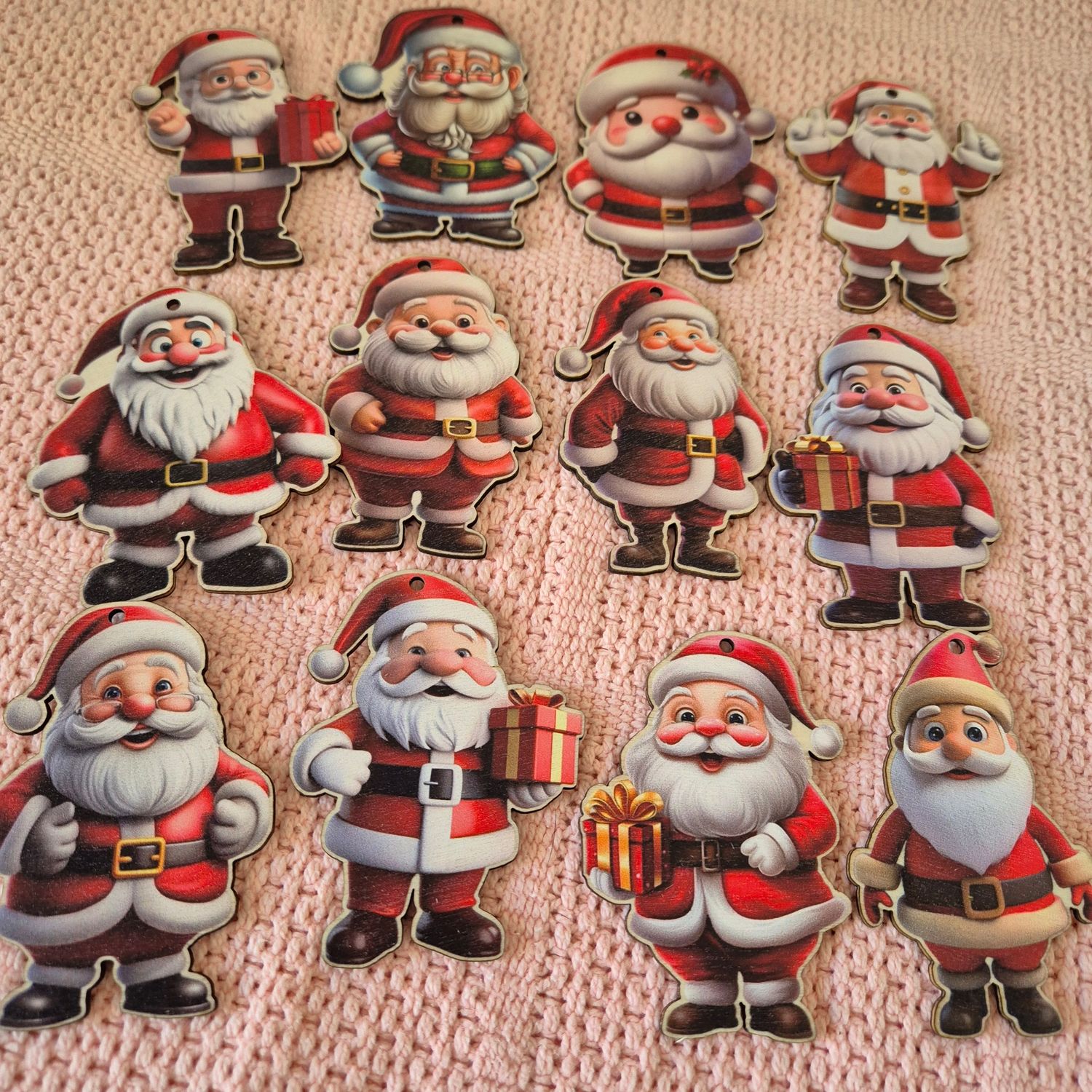 Red Christmas father tree decoration.