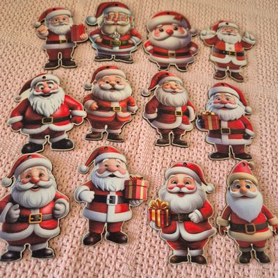 Red Christmas father tree decoration.