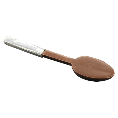 Dark choclate spoon