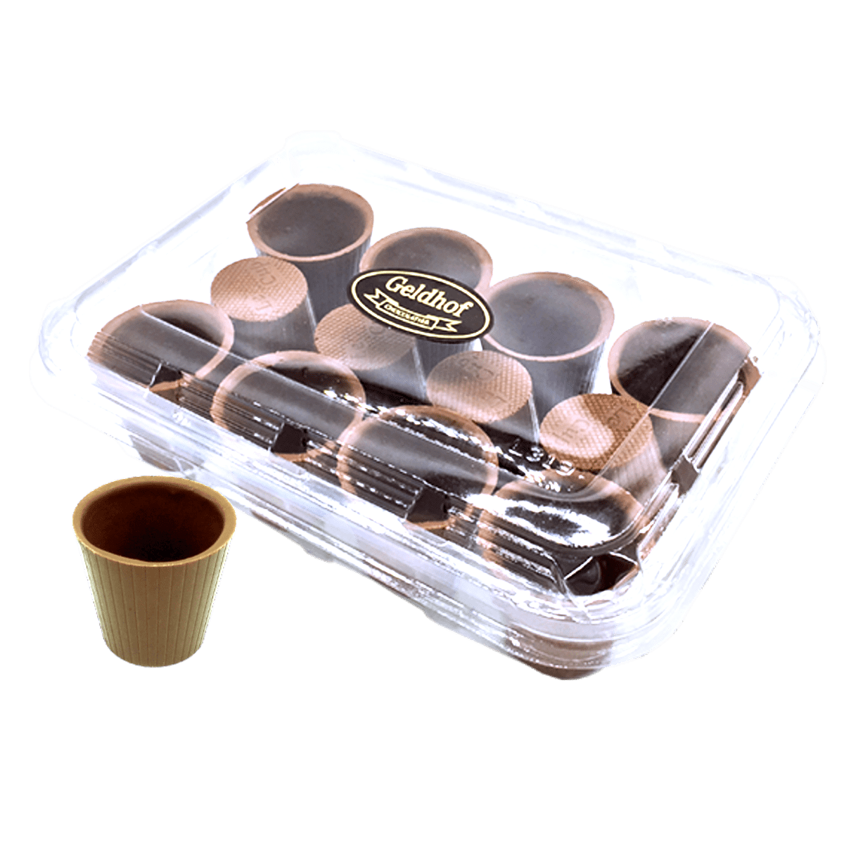 Chocolate shooter glasses.