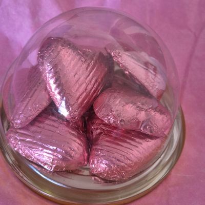 Drone container filled with chocolates 