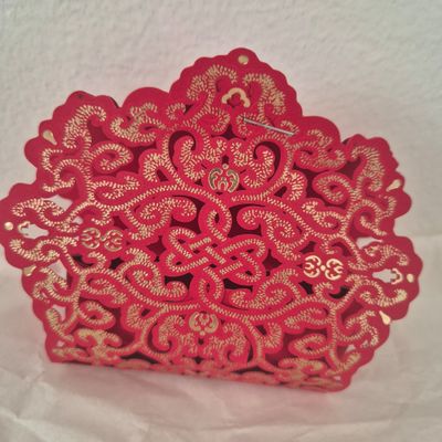Red Chinese giftbox with chocolates