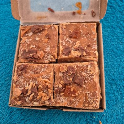 Crisp crunchie fudge bar