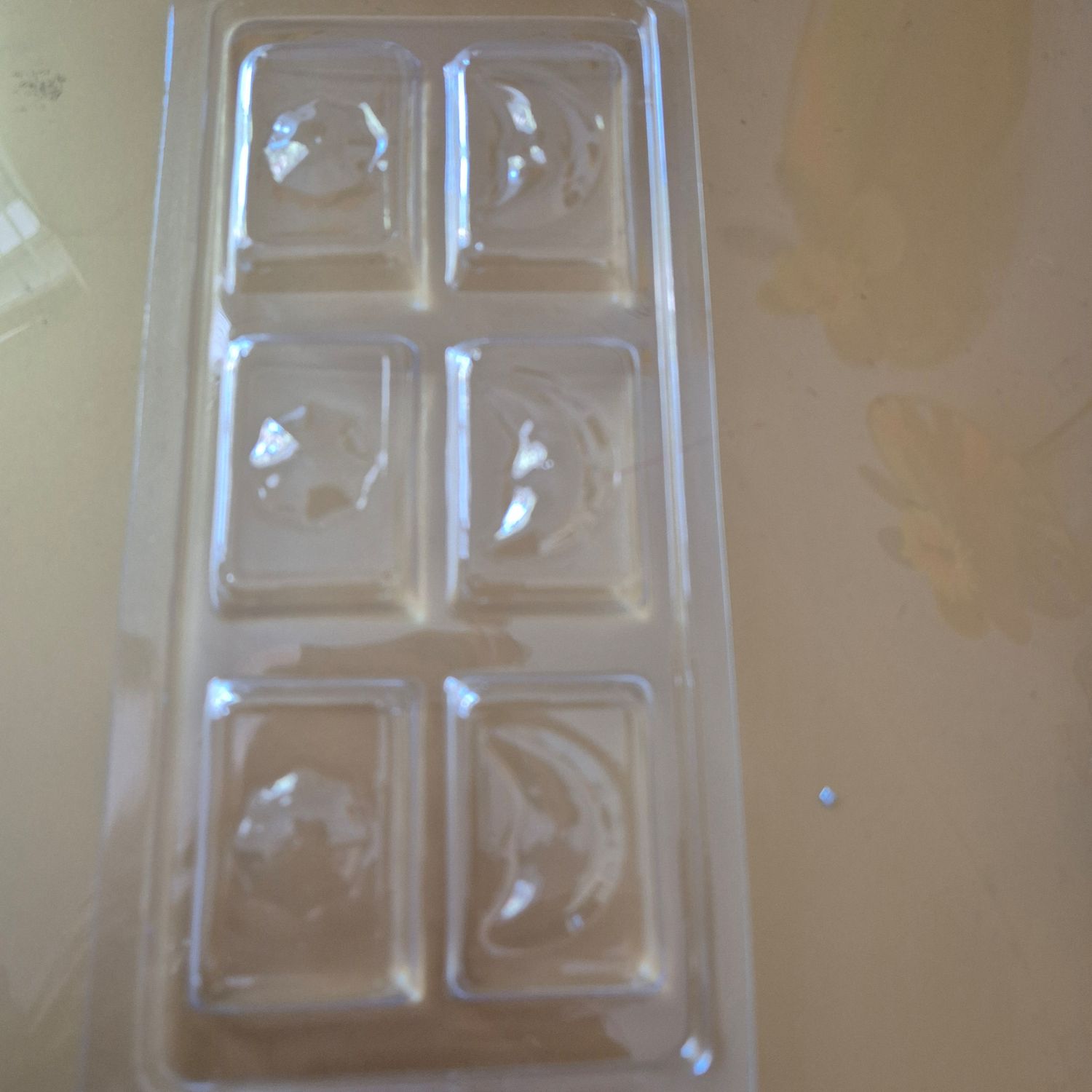 Clear mold half moon