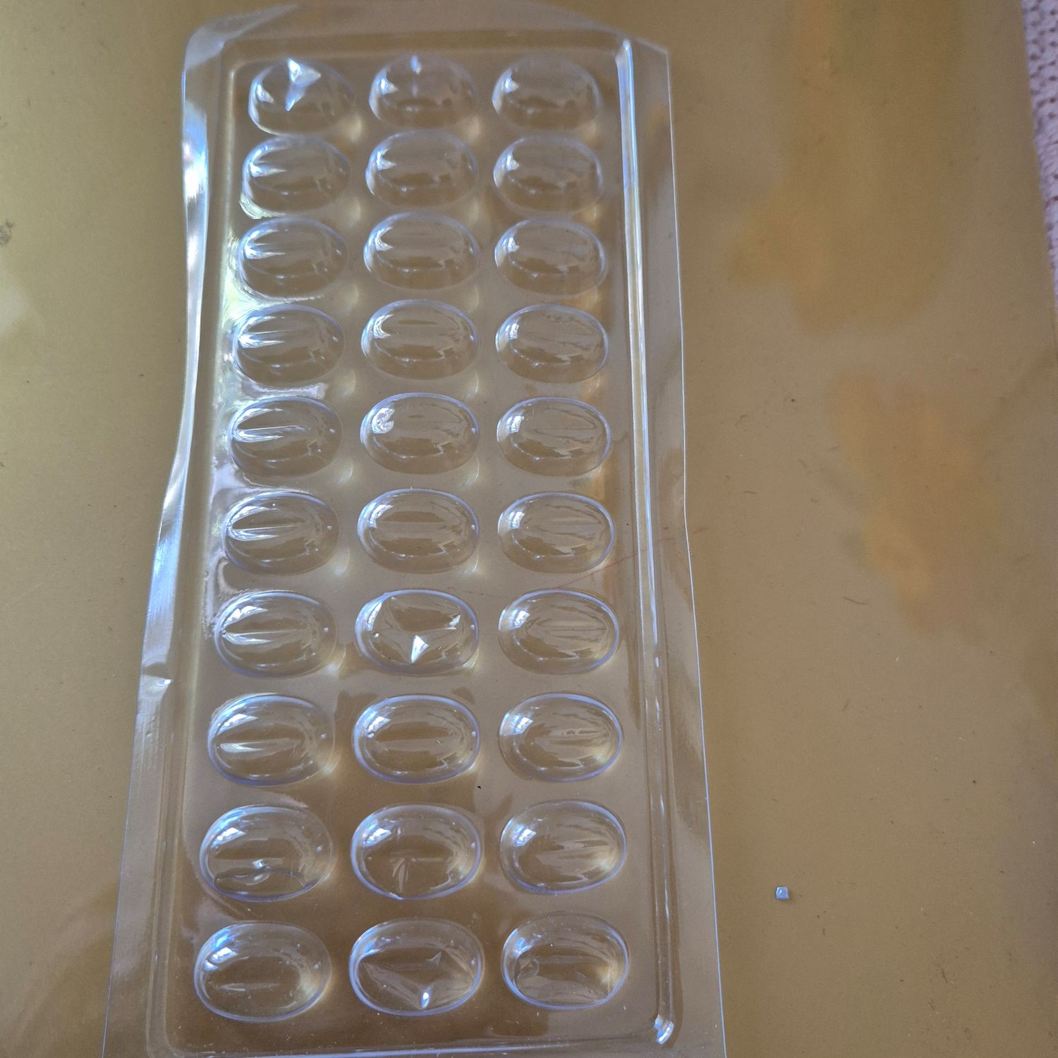 Clear mold half easter eggs