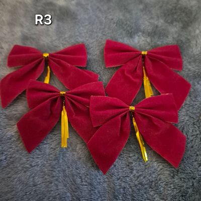 Red gift bows