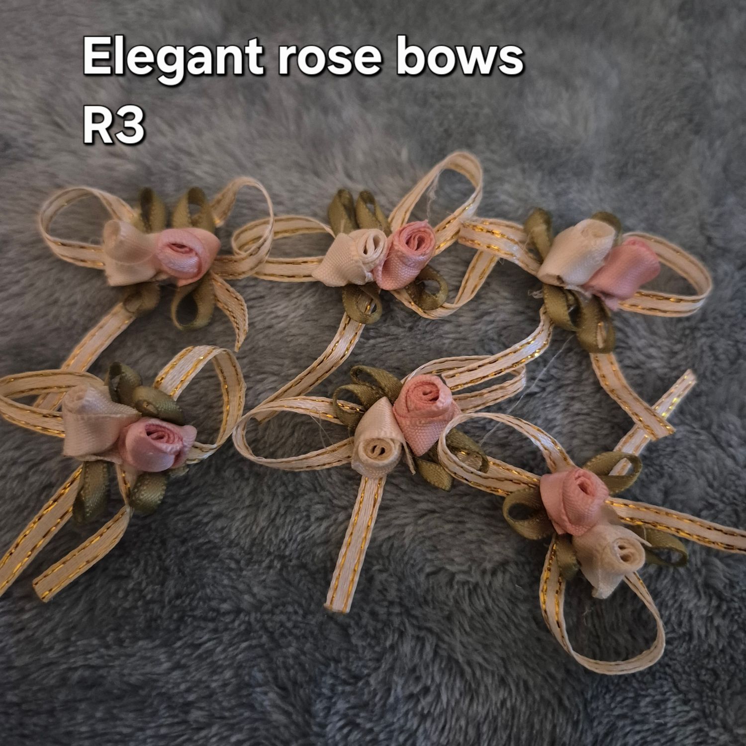 Romantic rose bows