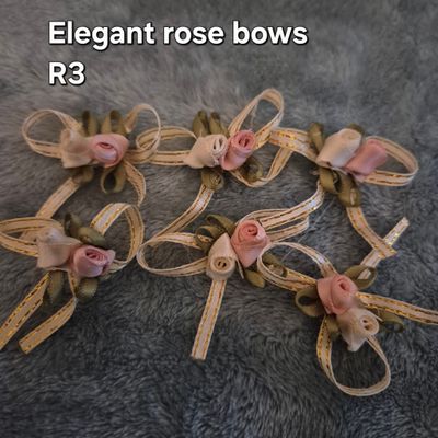 Romantic rose bows