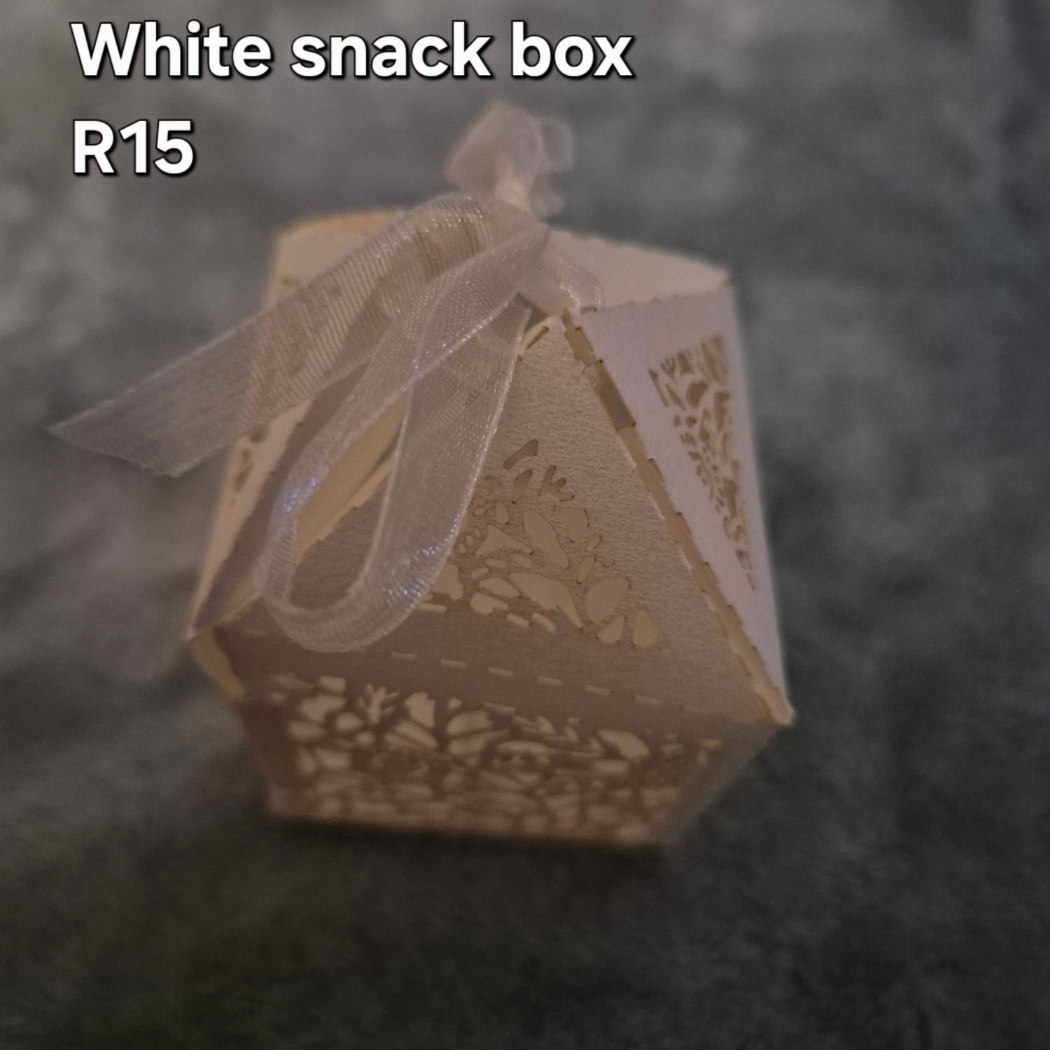 White snack box