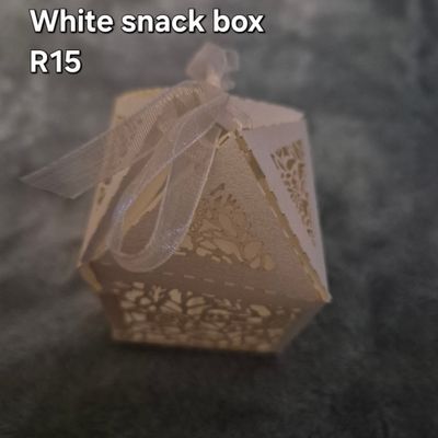 White snack box