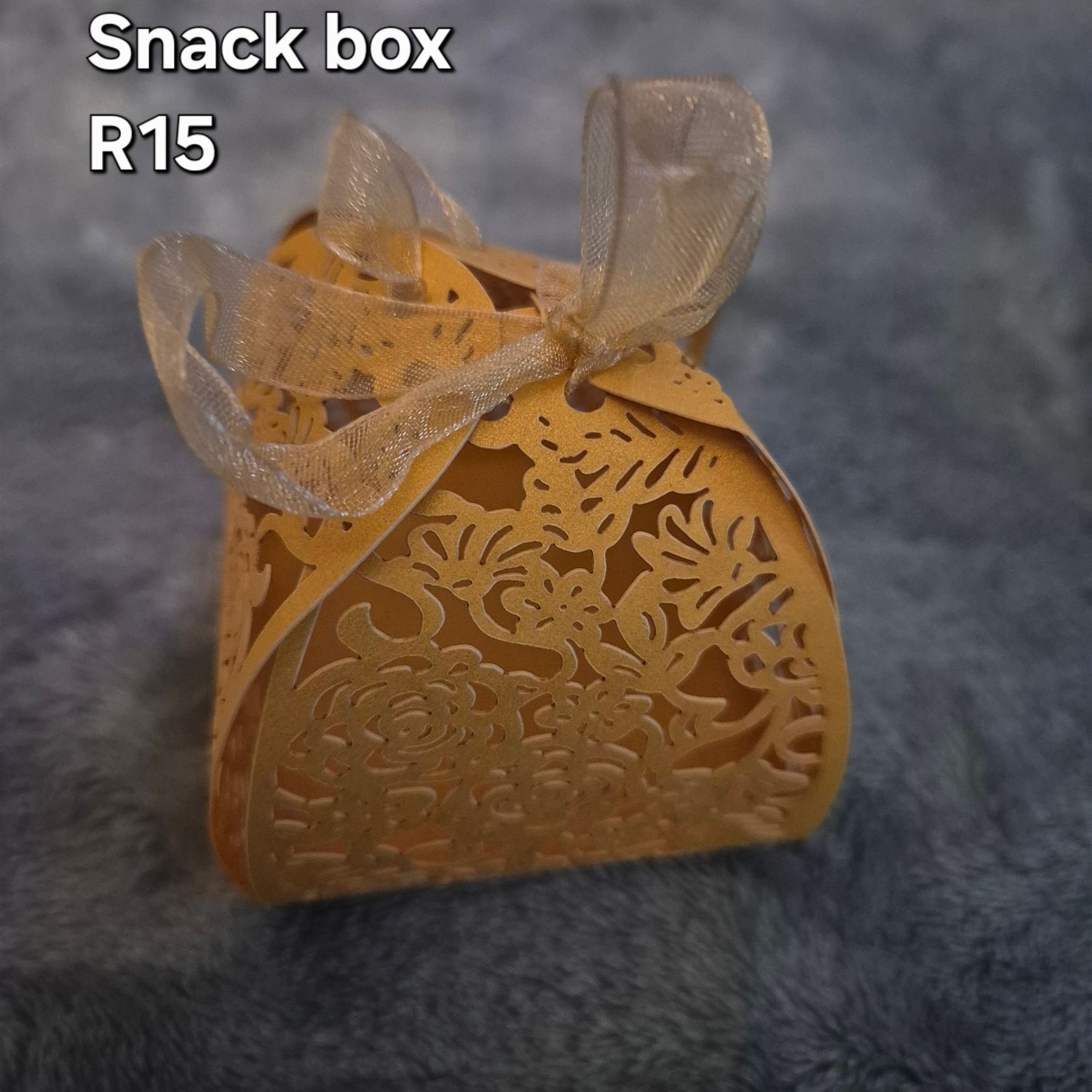 Yellow snack box