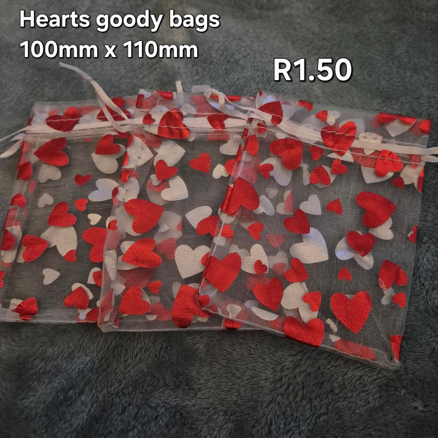 Hearts goody bags