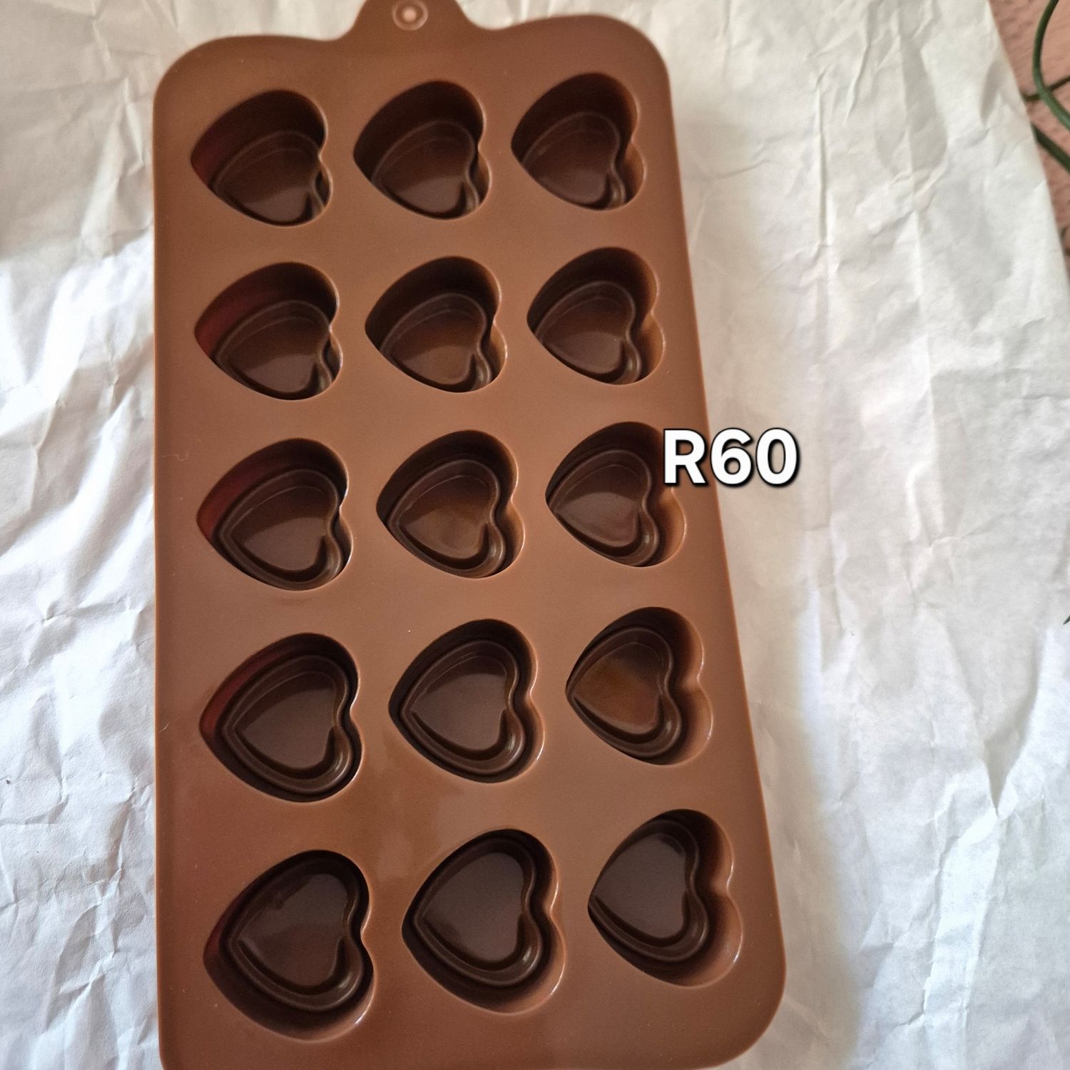 Silicone mold hearts