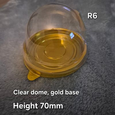 Clear dome gold base