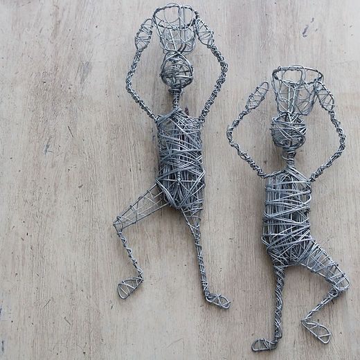 Climbing men Tillandsia wire