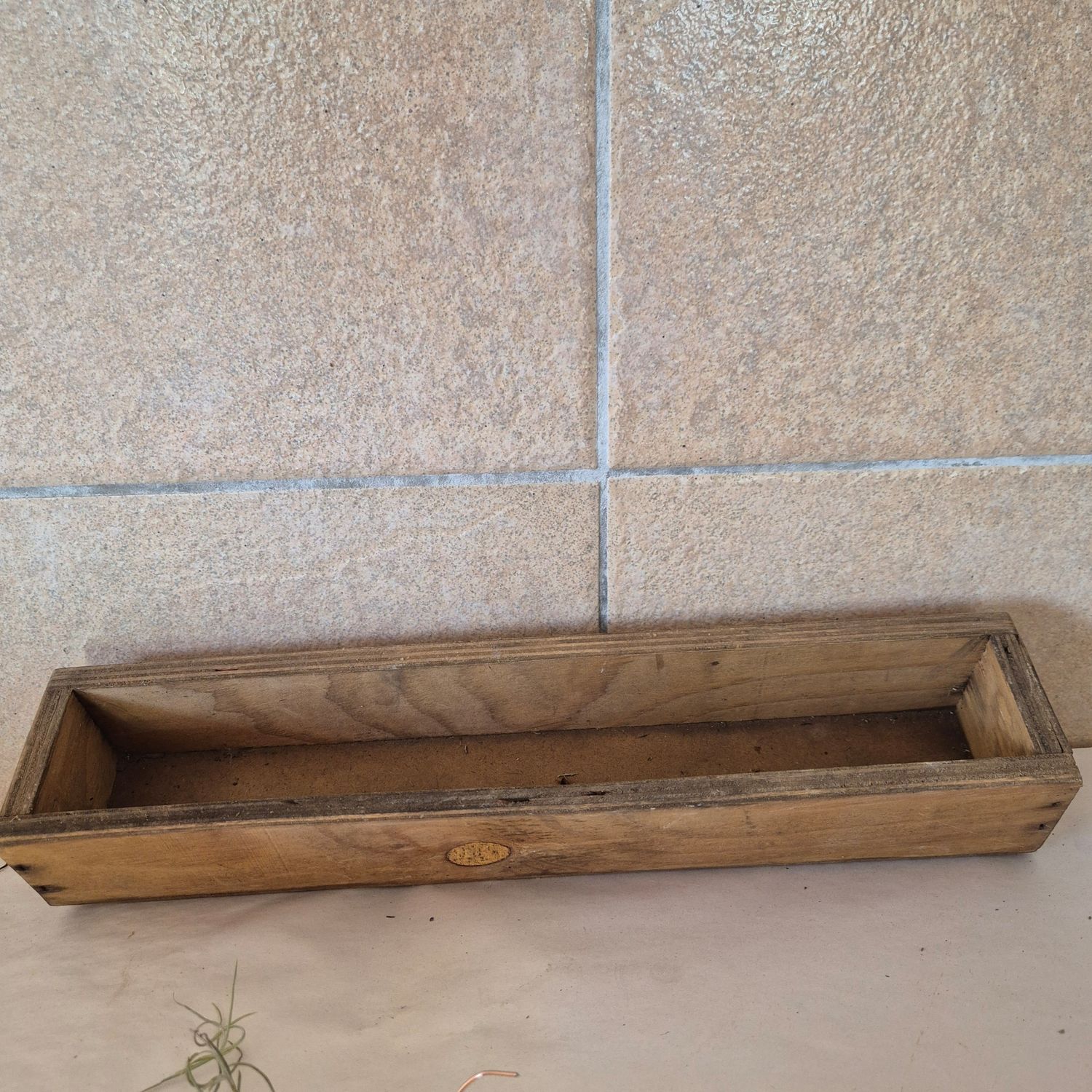 Small wood Tillandsia box
