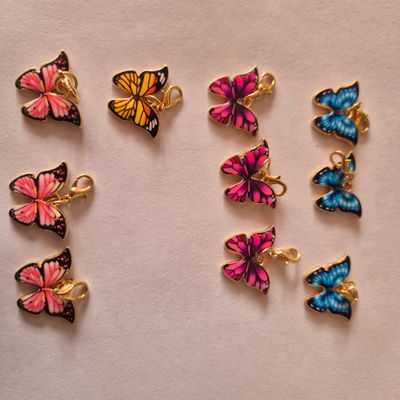 Enamel butterfly Keychain chime.