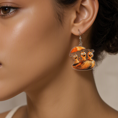 Garden Snails earrings