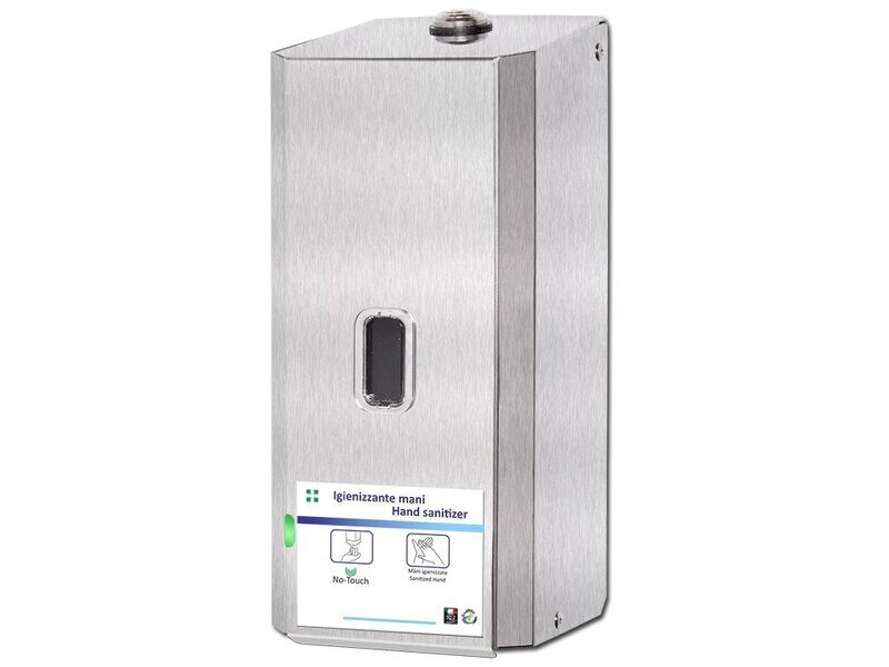 DISPENSER ELETTRONICO NO TOUCH SAPONE LIQUIDO/IGIENIZZANTE A RIEMPIMENTO DA 1LT