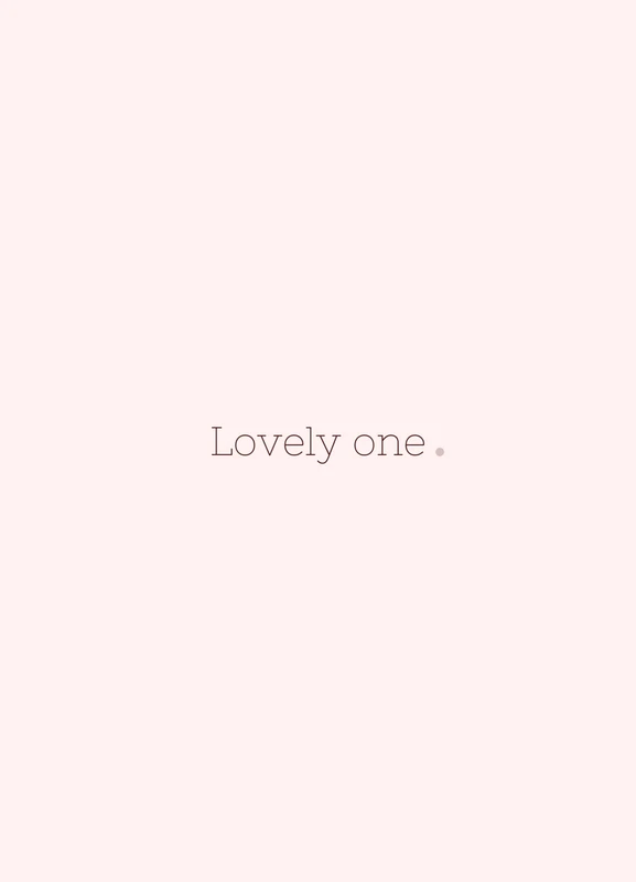 Lovely one.