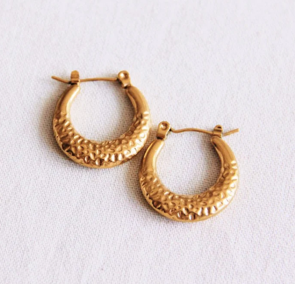 RVS ring 20mm “bewerkt” – goud