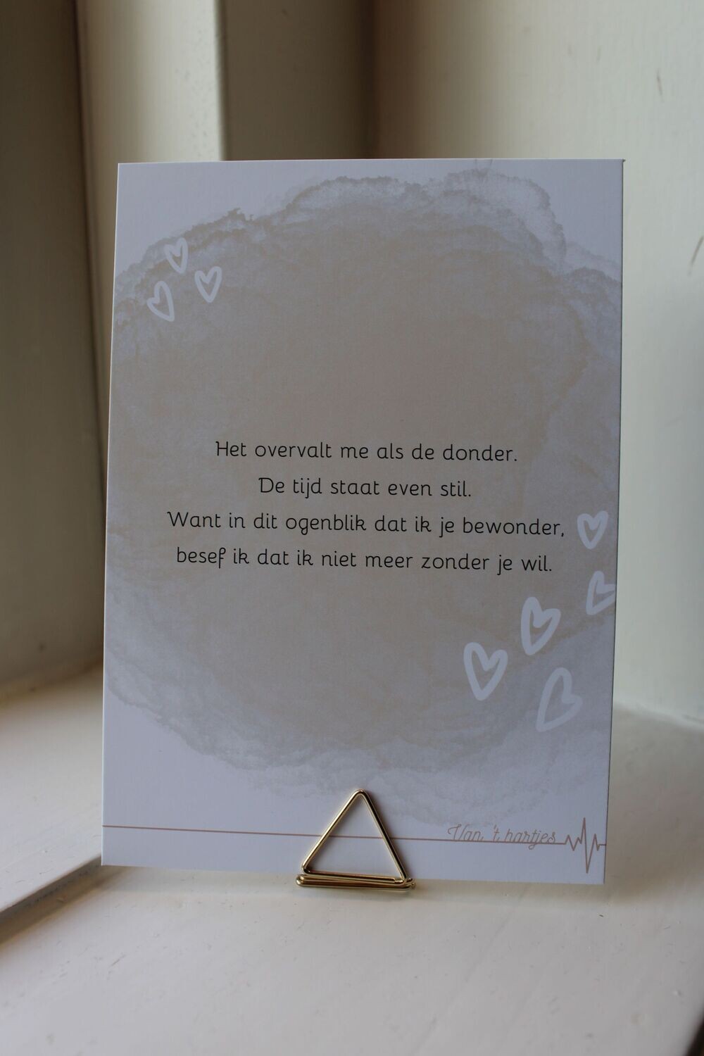 Wenskaart liefde: Donder