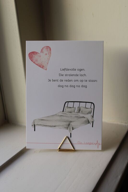 Wenskaart liefde: Opstaan