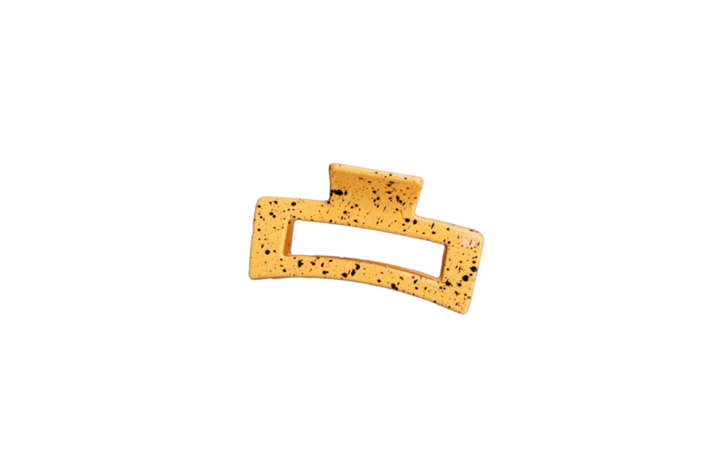 Haarclip luxe geel