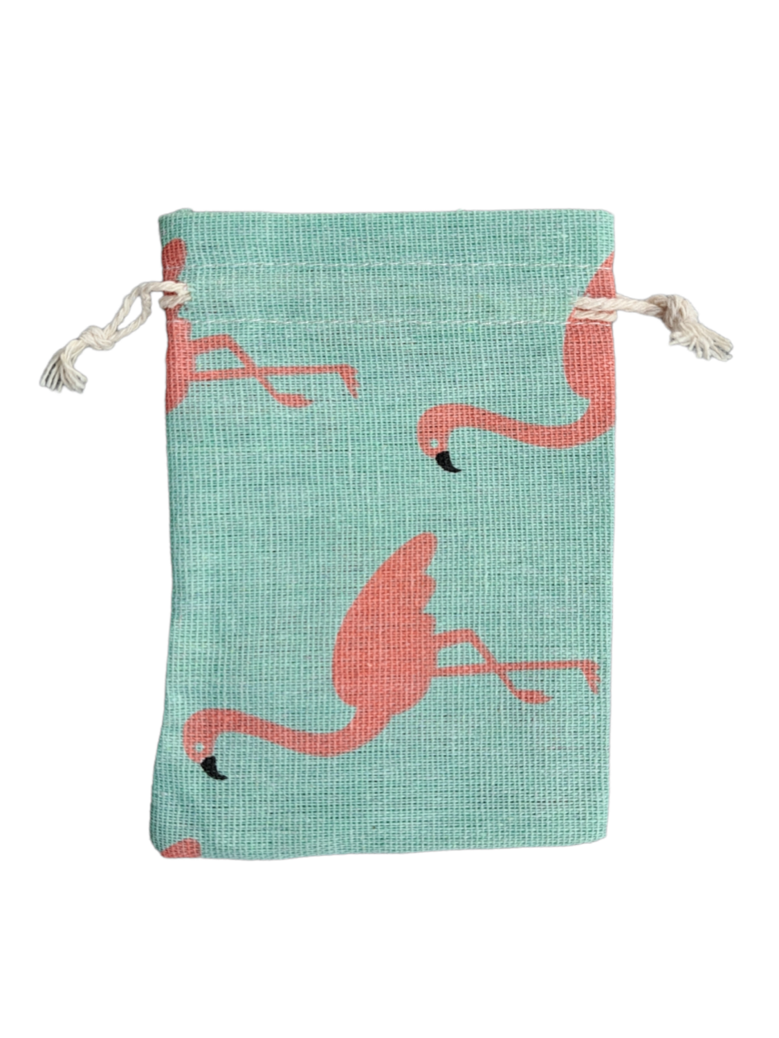 Katoenen zakje Flamingo