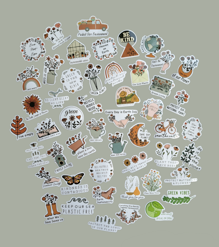 5x Stickers Save the Earth
