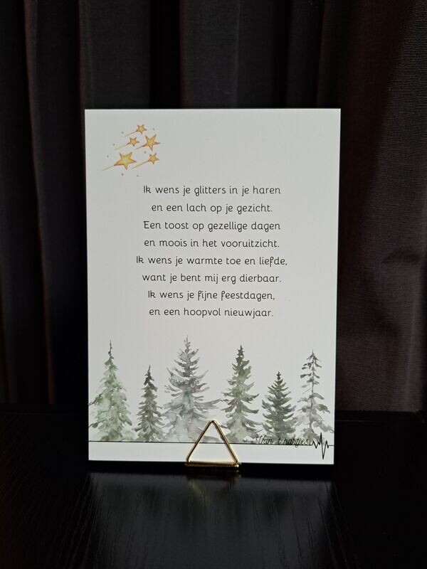 Wenskaart Kerstmis algemeen