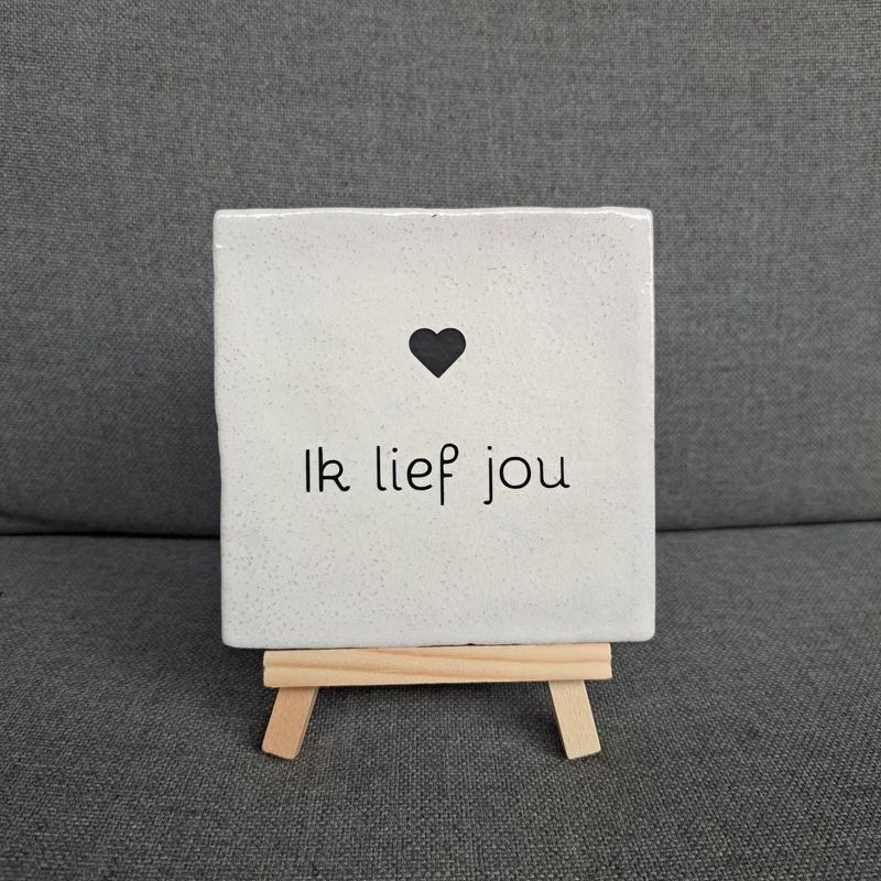 Tegeltje wit