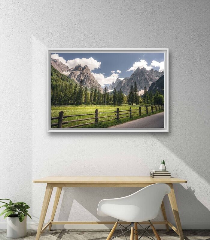 Wandbild Summer Day - Alu-Dibond im weißen Schattenfugenrahmen