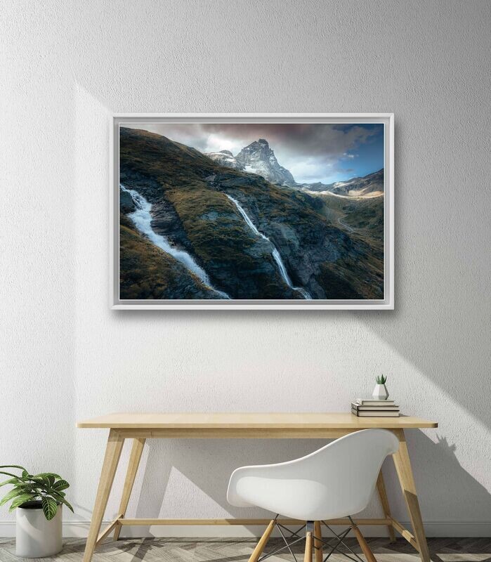 Wandbild Mix Of Elements - Alu-Dibond im weißen Schattenfugenrahmen