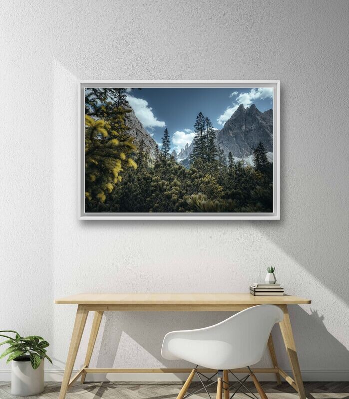 Wandbild Diversity - Alu-Dibond im weißen Schattenfugenrahmen